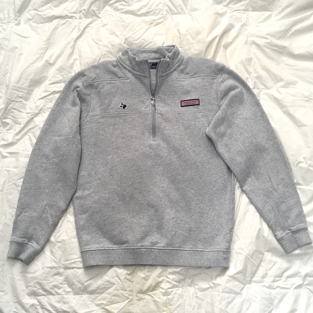 Vineyard Vines Men’s Shep Shirt Texas Quarter Zip Pullover Size Small